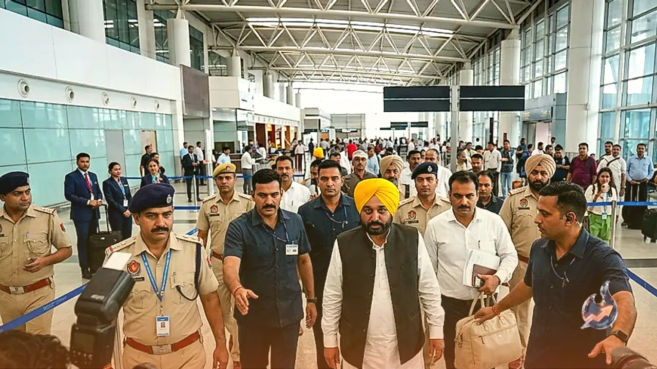 Bhagwant Mann Detained For Three Hours At Delhi Airport After Paris Visit, Sparking Political Row