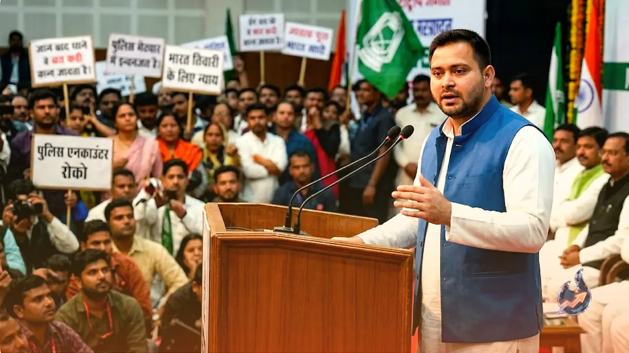 Bharat Tiwari Encounter: Can this issue pave the way for Tejashwi Yadav to reach power?
