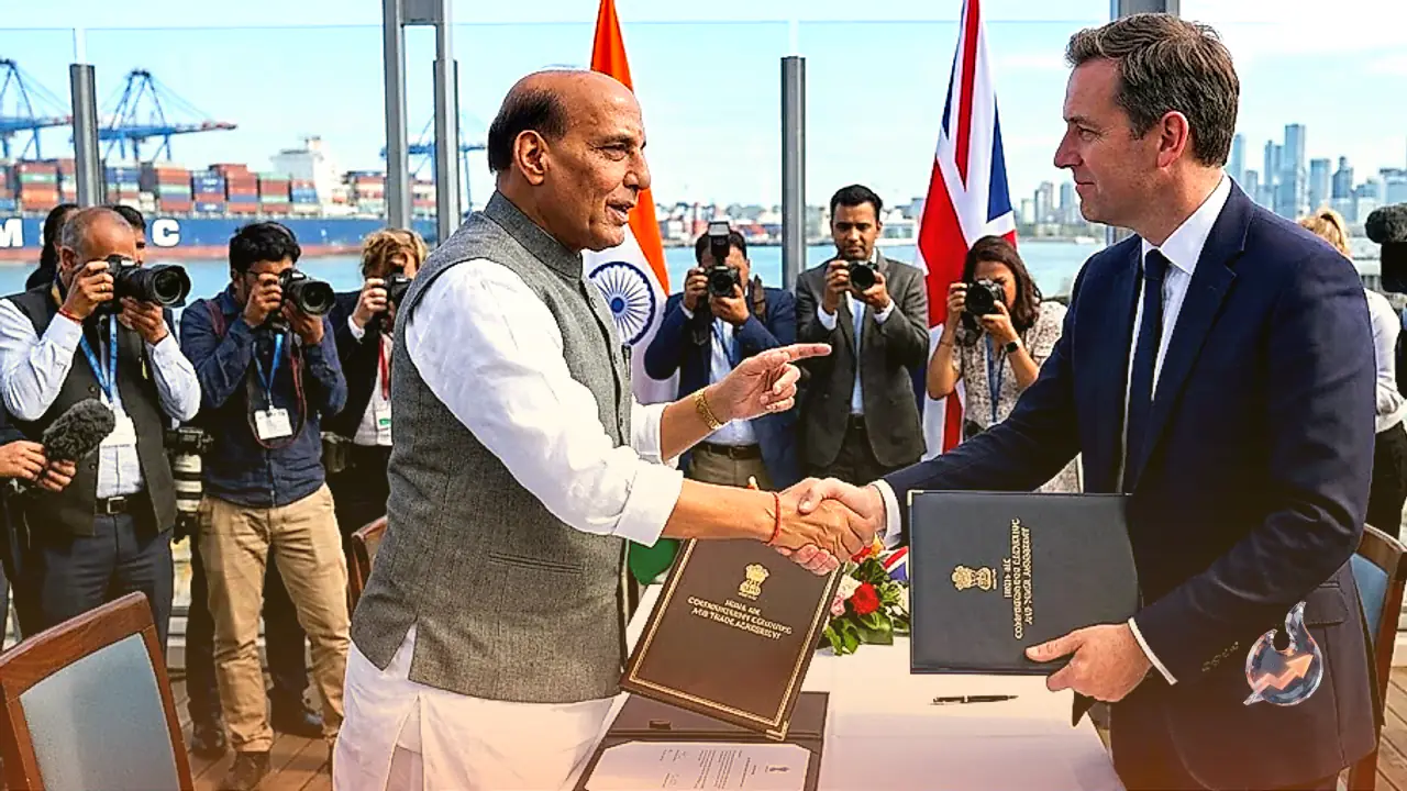 India-UK Trade Deal Takes Effect Today, Rajnath Singh Calls It a Major Boost for the Economy