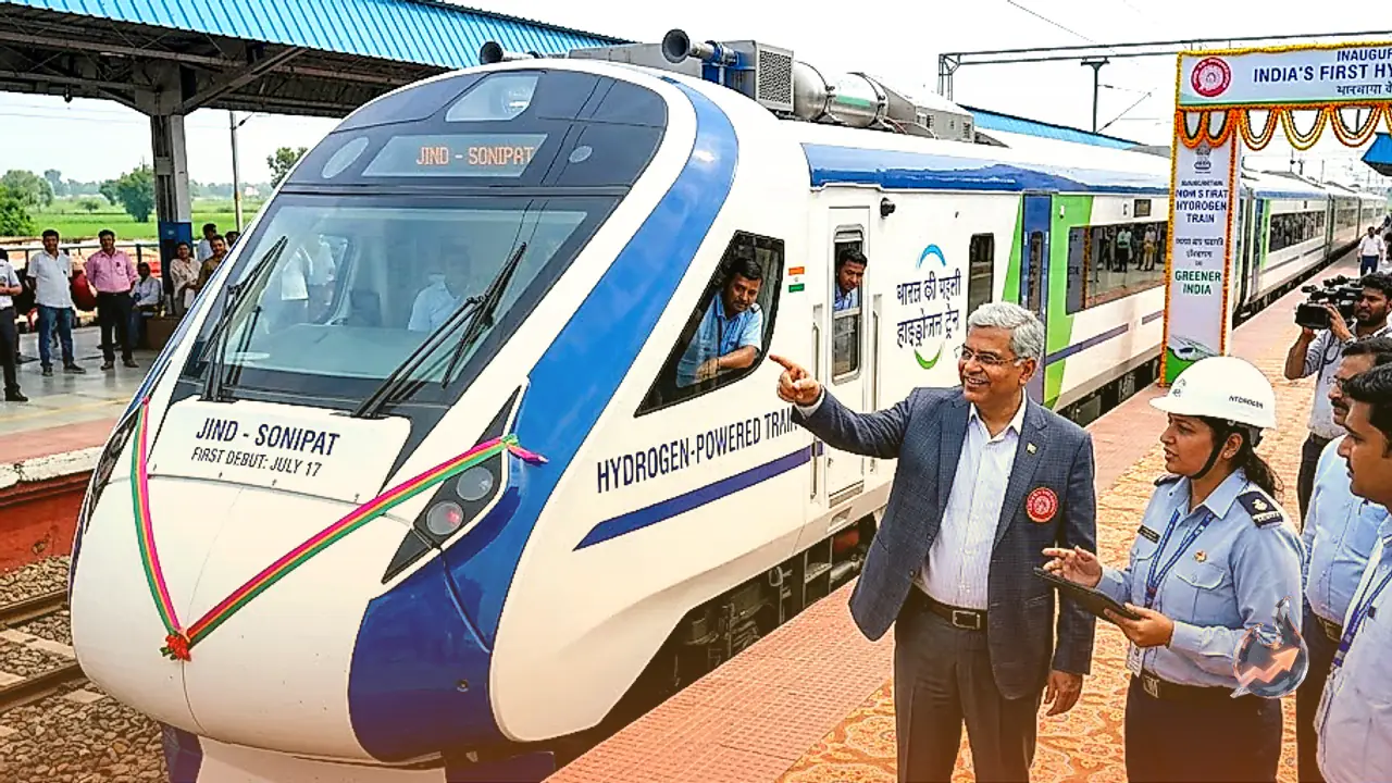 India's First Hydrogen Train Set for Debut on Jind-Sonipat Route Starting July 17