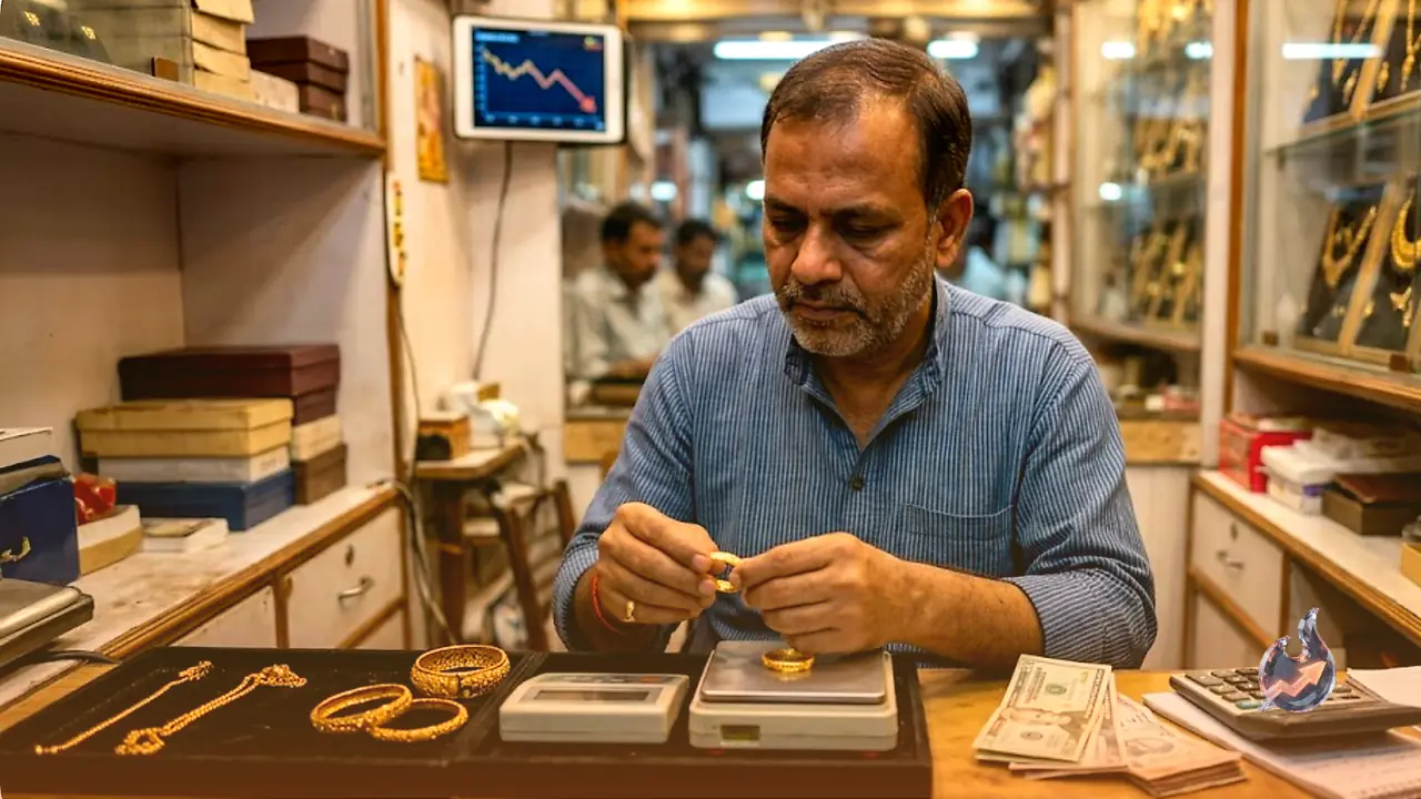 भारत में सोना फिसला, मजबूत डॉलर और ब्याज दर बढ़ने की आशंका से कीमतों पर दबाव