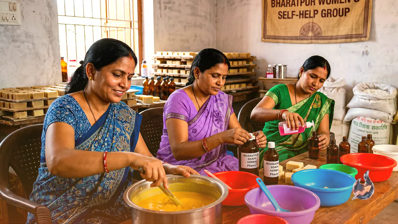 From Kitchen to Marketplace: How Bharatpur's Women Are Building Their Own Soap and Phenyl Business