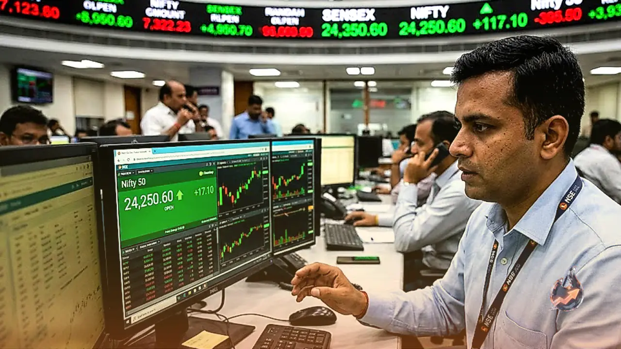 Indian Equity Benchmarks Open Higher on 21 August as Nifty Hovers Near 24250 Level