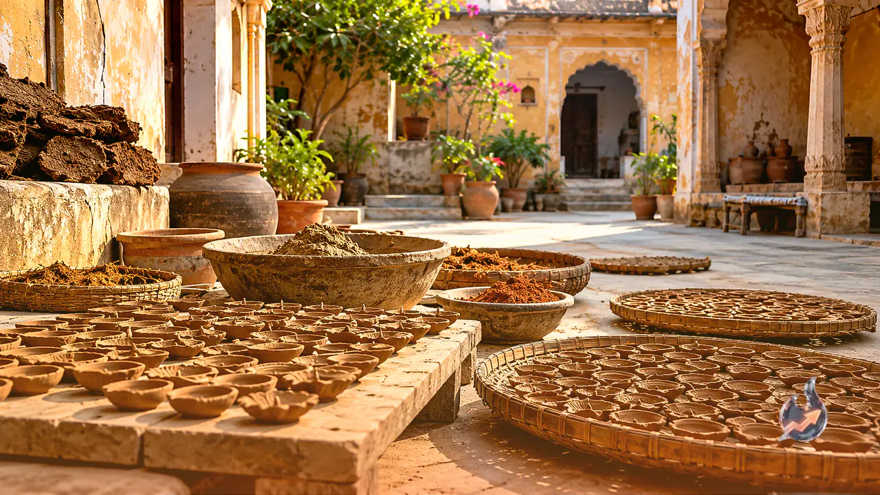 Bharatpur Artisans Craft Cow Dung And Clay Lamps To Champion Eco-Friendly Diwali Celebrations
