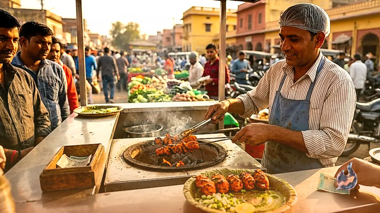 Bharatpur Street Food Stall Serves Mouthwatering Tandoori Soy Chaap For Just Fifty Rupees