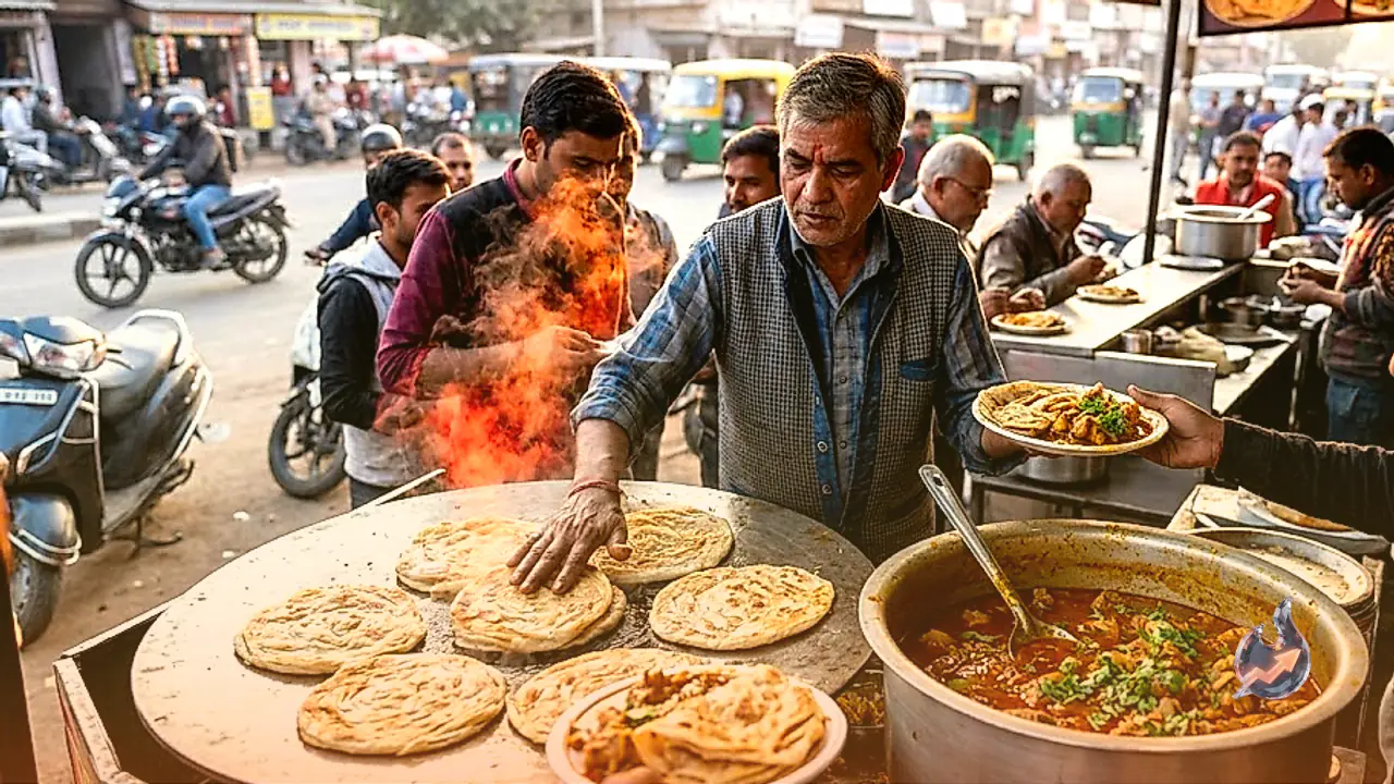 Bharatpur Food Scene: Saras Chauraha Emerges as the New Hub for Gravy Chicken and Mughlai Parathas