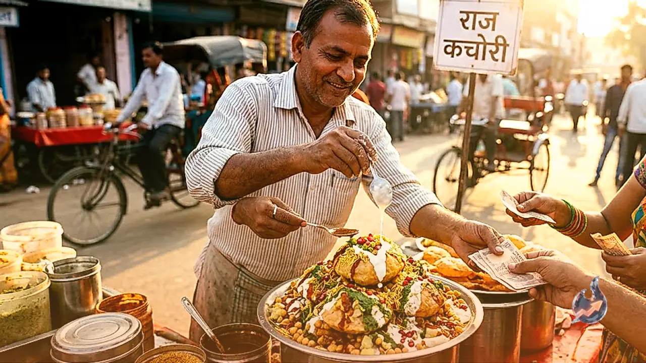 भरतपुर के स्वाद का नया ठिकाना: मात्र 50 रुपये में मिल रही है लजीज राज कचौड़ी