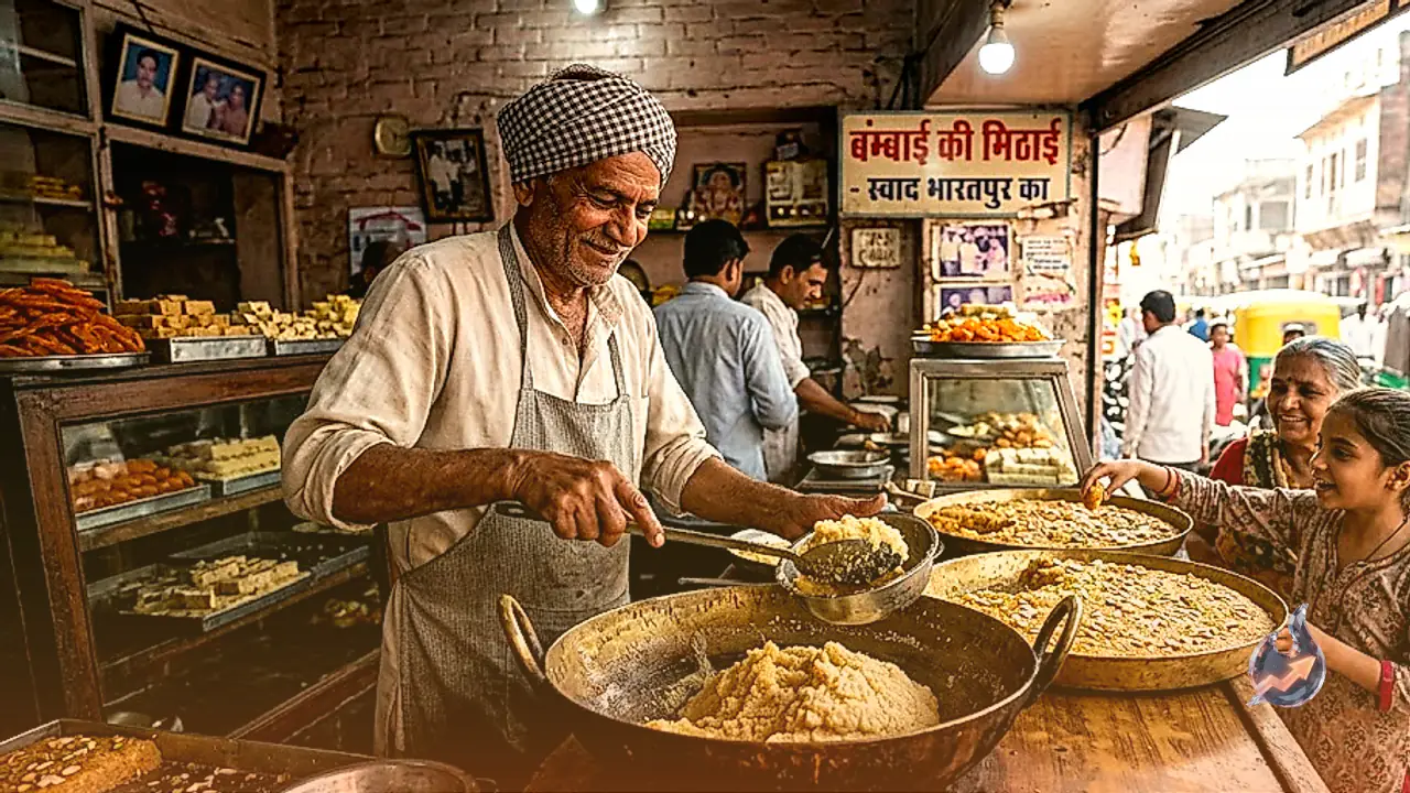 भरतपुर की पारंपरिक बम्बई मिठाई आज भी ताजा कर रही बचपन का स्वाद