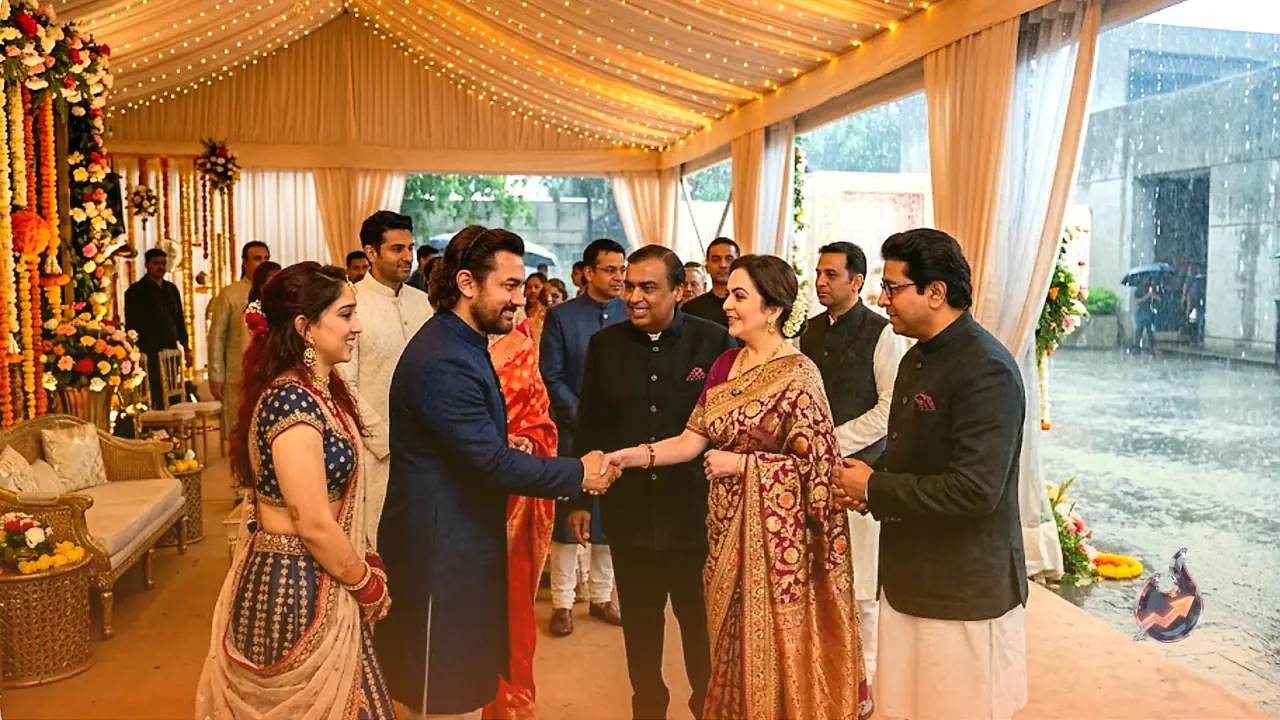 Raj Thackeray, the Ambani Family Join Aamir Khan's Wedding Celebrations as Mumbai Rain Pours
