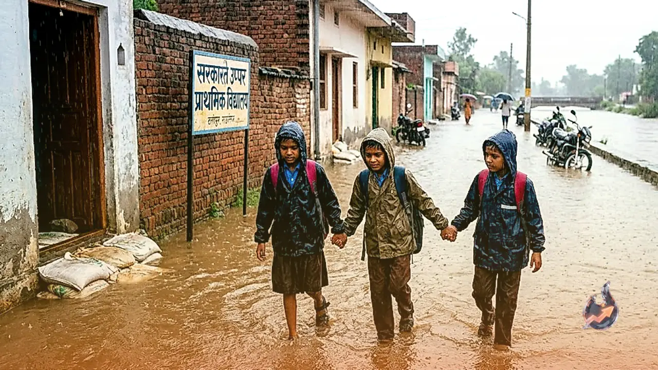 Torrential Rain Shuts Schools in Karauli and Dholpur, Sends River Water Into Homes in Baran's Patan Village