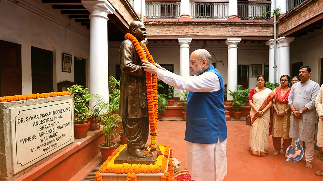 Amit Shah Visits Bhavanipur Home Where Dr Syama Prasad Mookerjee Vowed 'Akhand Bharat'
