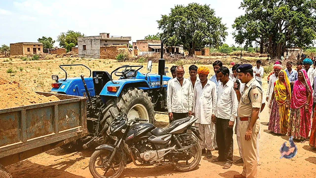 Government Teacher Dies As Tractor Crushes Bike He Was Riding In Bhilwara