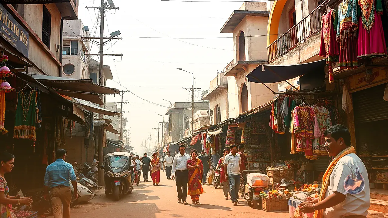 Grand Festivities in Bhilwara Ahead of Krishna Janmashtami as Markets Overflow with Outfits from Mathura and Vrindavan