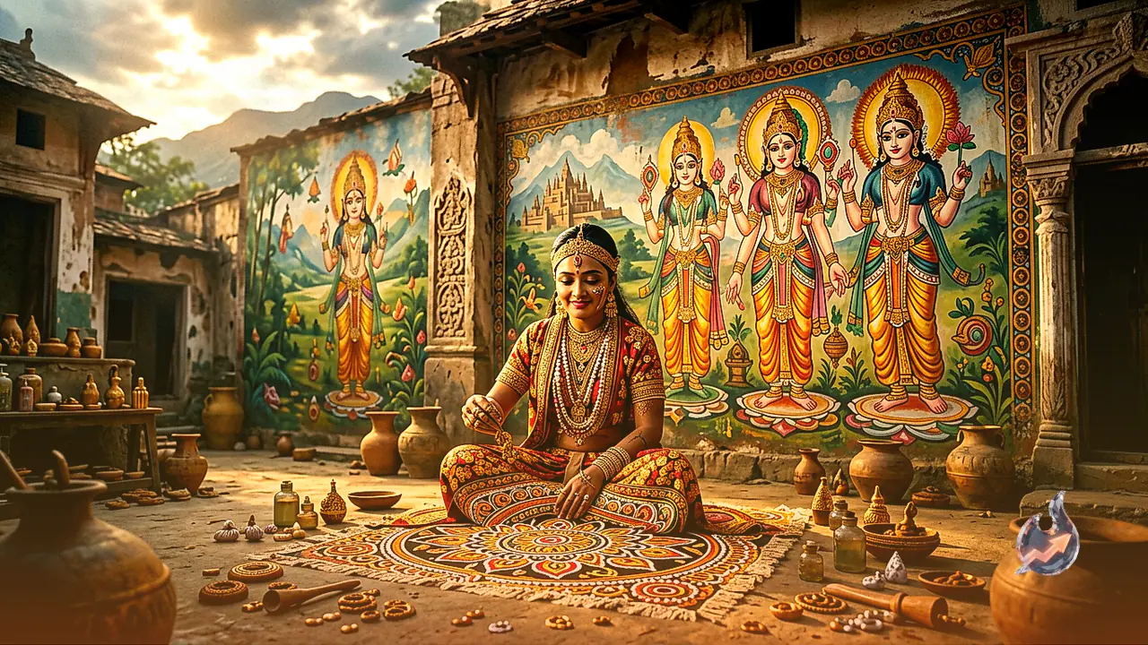 Bhimtal's Pooja Padiyar Takes Kumaon's Aipan Art Global, Reviving Traditional Wall Paintings Across Uttarakhand