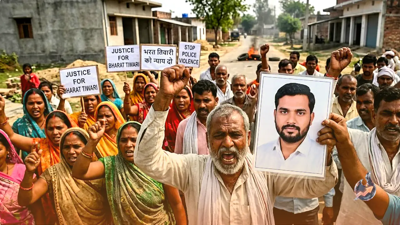 Outrage Sparks in Bhojpur Over Alleged Police Encounter of Social Activist Bharat Tiwari