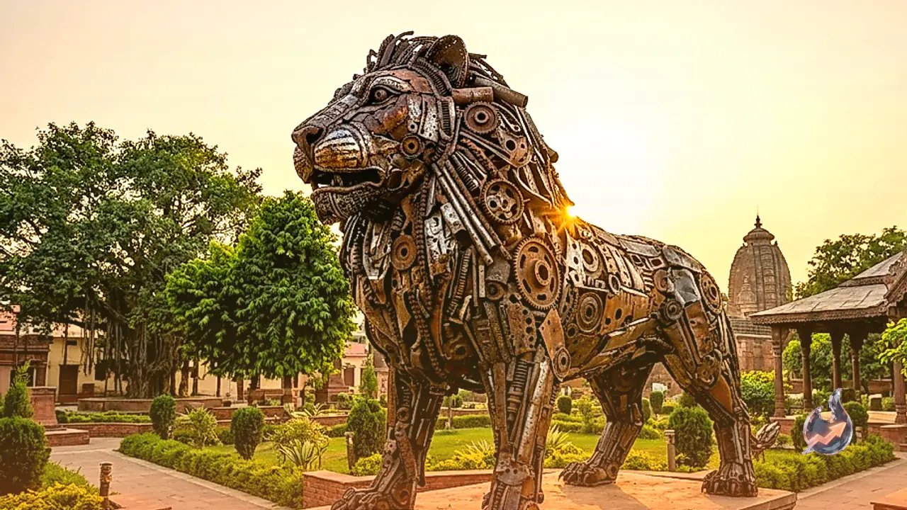 Bhojpur Engineer Turns Industrial Scrap Into Monuments Of Cultural Heritage