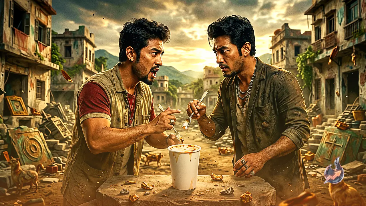 Elvish Yadav and Nirahua Clash Over Tea on Bhojpuri Bawal Set