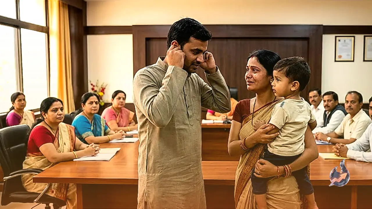 Bhopal Women's Commission Hearing: Husband Holds Ears in Apology, Reconciles With Wife for 2-Year-Old Son