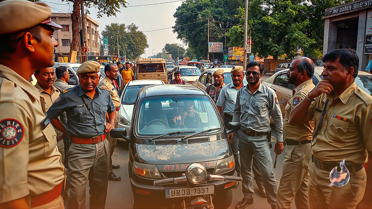 Bhopal Police Station Drama: Goon Creates Chaos Over Auto Parking, Tears Uniforms Before Being Paraded