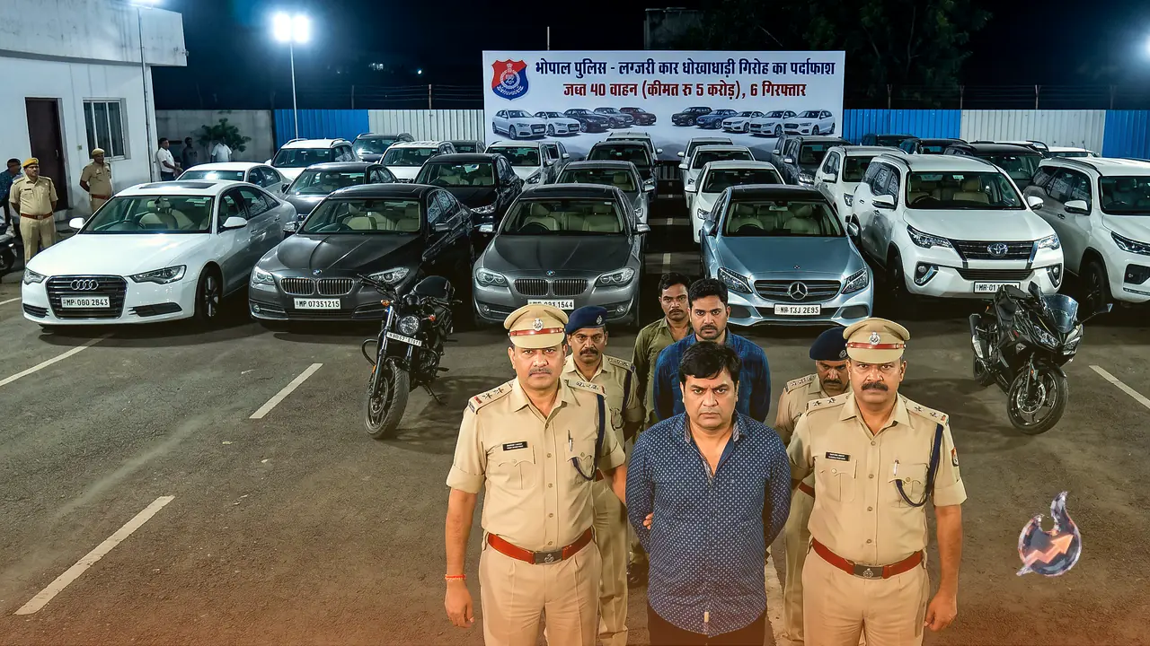 Bhopal Police Bust Inter-State Luxury Car Fraud Ring, Seize 40 Vehicles Worth Rs 5 Crore, Arrest 6