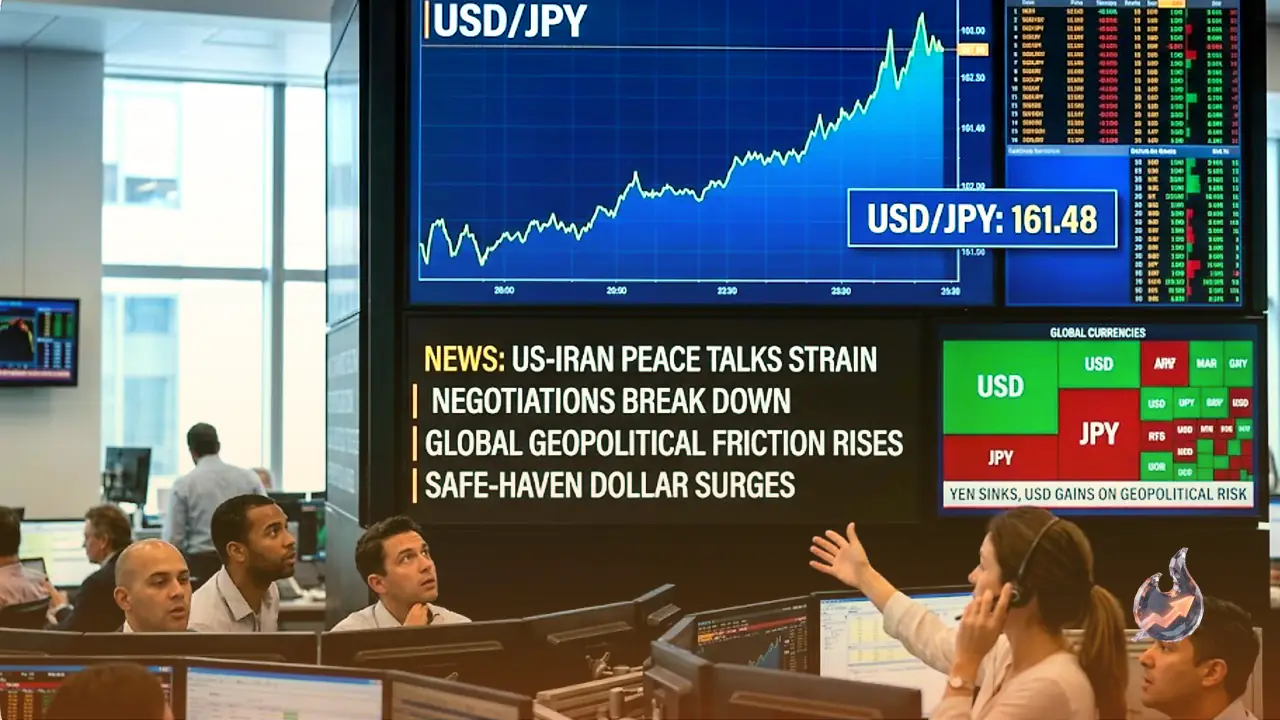 Safe-Haven Dollar Surges on Strained US-Iran Peace Talks as Japanese Yen Sinks Near 161.50