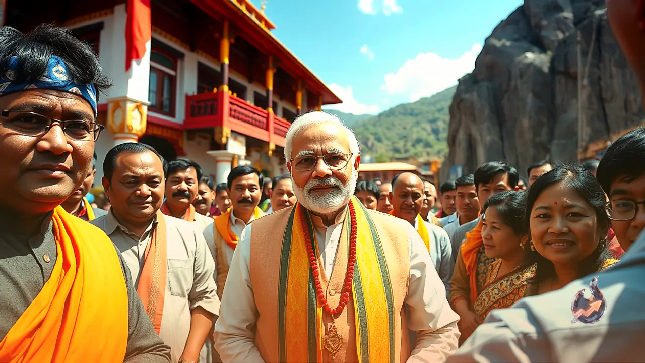 Bhutan Prime Minister Tshering Tobgay Praises Narendra Modi as a Modern Avatar on 25 Years of Public Service