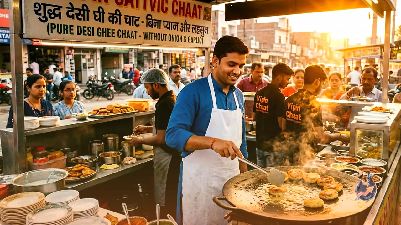 How a BA Graduate's Onion-Garlic-Free Chaat Stall in Greater Noida Now Employs Seven People