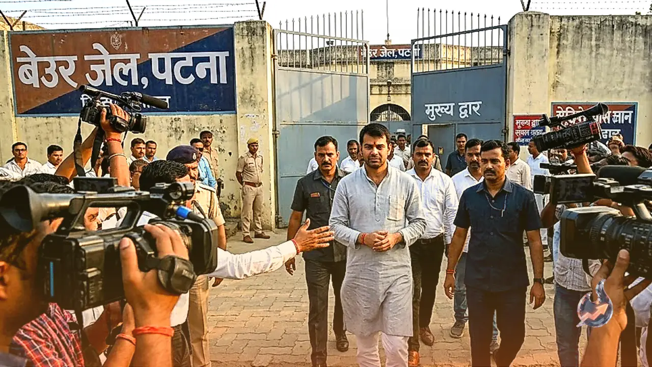 Tej Pratap Yadav Walks Out of Beur Jail After Weeks in Custody Over NEET Protests