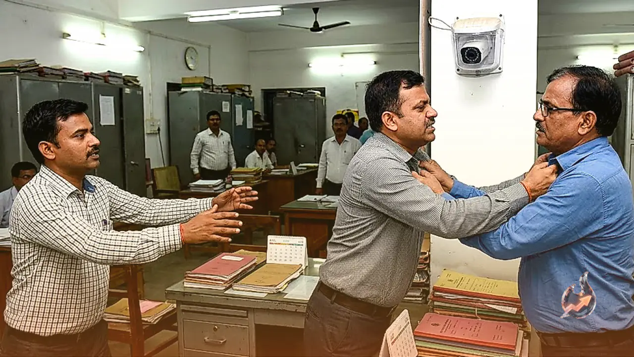 बिहार के कटिहार में सरकारी कार्यालय बना अखाड़ा, अंचल अधिकारी और प्रधान लिपिक में हुई मारपीट
