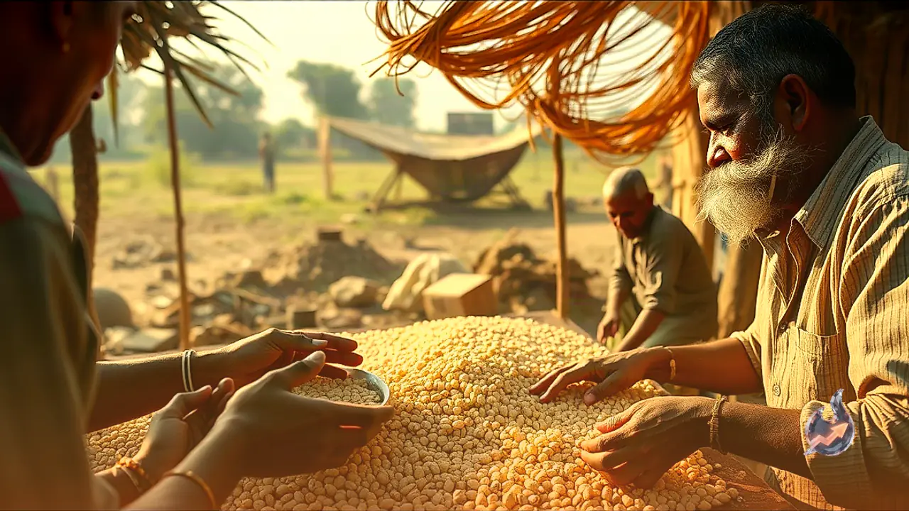 Traditional Makhana Processing in Madhubani of Bihar Uses Teeth Biting Technique to Test Raw Seed Dryness