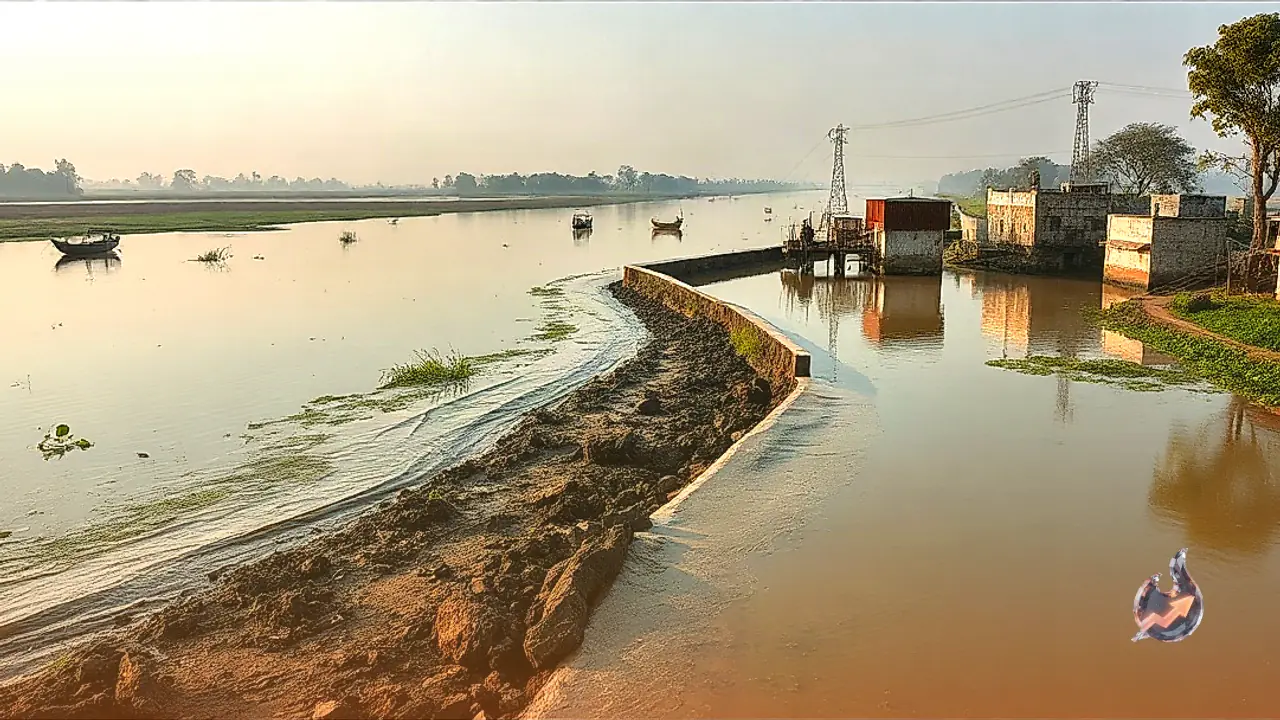 Tirhut Canal Embankment Breaches Again in Bihar's Muzaffarpur, Flooding Multiple Villages and Sparking Sabotage Concerns