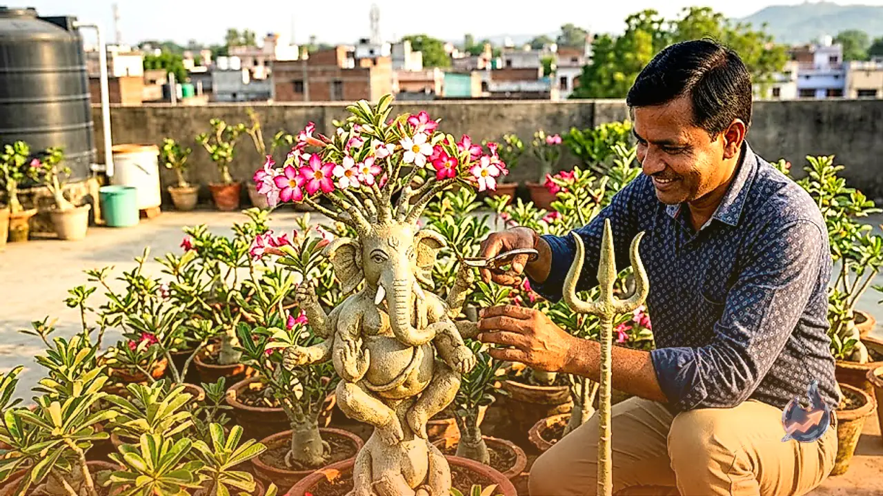 बिहार के राकेश पौधों को दे रहे हैं अद्भुत आकार, कोई बना भगवान गणेश तो किसी में सजा त्रिशूल