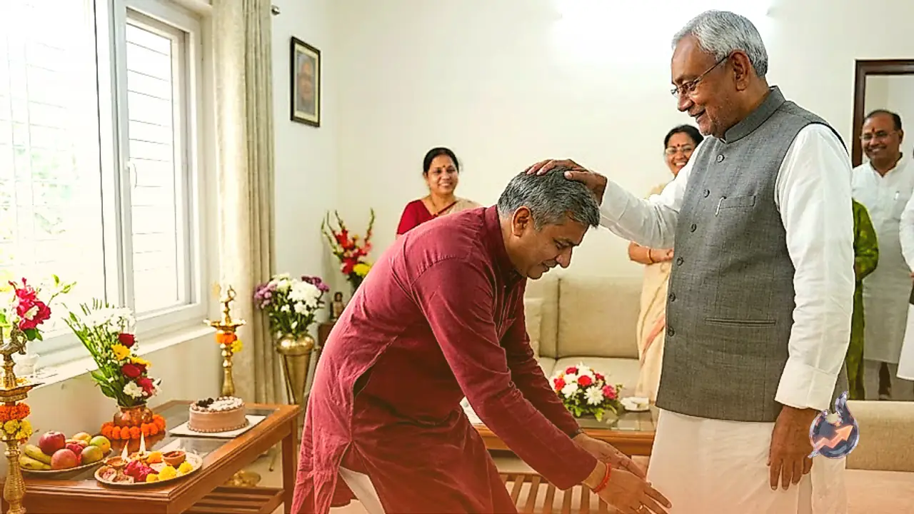 Bihar Health Minister Nishant Kumar Celebrates 51st Birthday With Simplicity, Seeks Father Nitish Kumar's Blessings