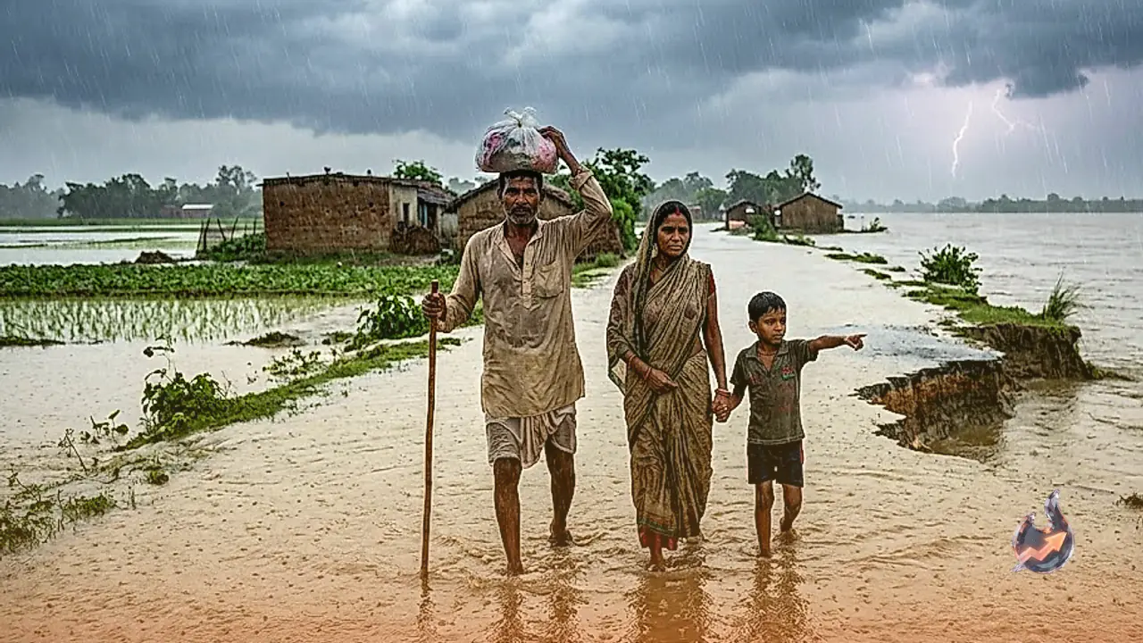 Bihar Battles Rising Ganga, Caving Roads and Lightning Deaths as Monsoon Rains Intensify