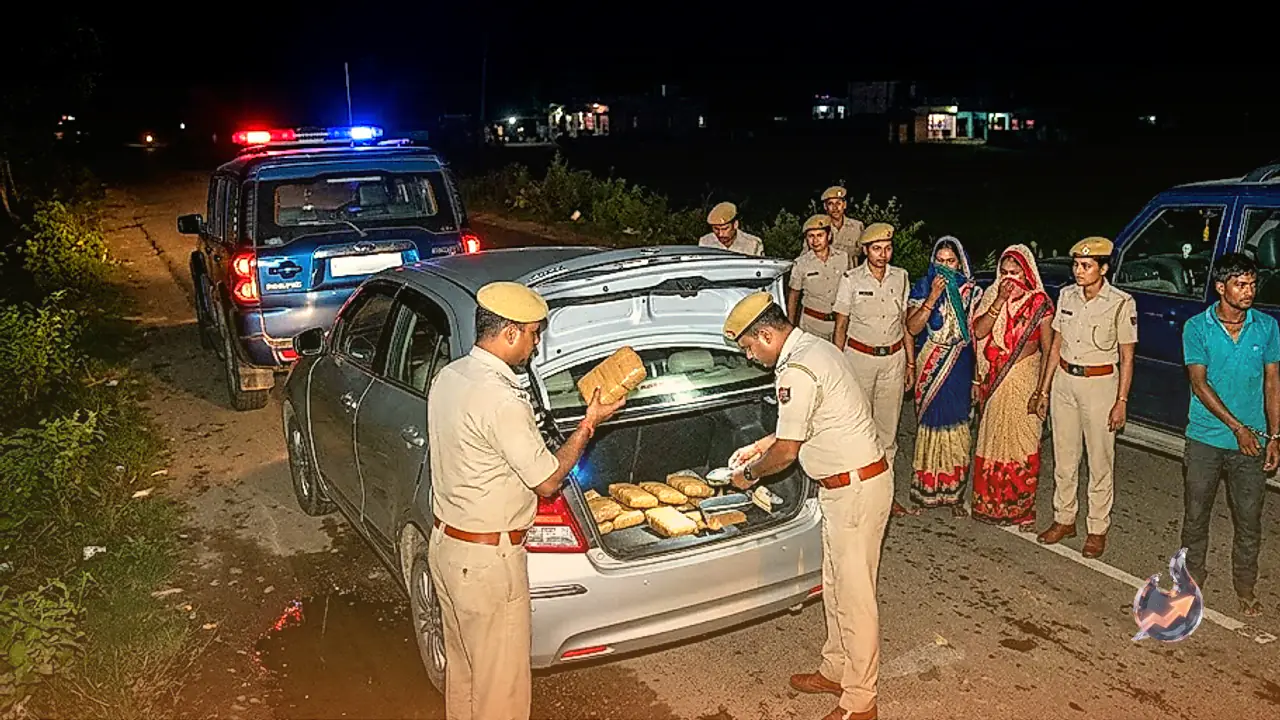 बिहार पुलिस के हत्थे चढ़ा तस्करों का गिरोह, कार से मिला 4 करोड़ का ब्राउन शुगर, 4 महिलाएं भी गिरफ्तार