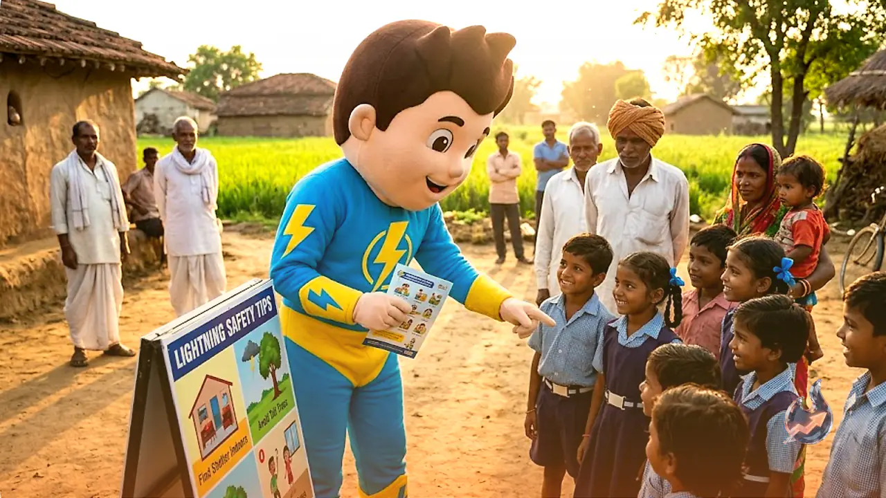 Madhya Pradesh district launches mascot led awareness drive to cut lightning deaths ahead of monsoon