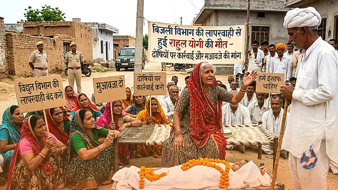 Child Dies of Electrocution in Dausa, Villagers in Thikariya Refuse Cremation Demanding Action and Compensation