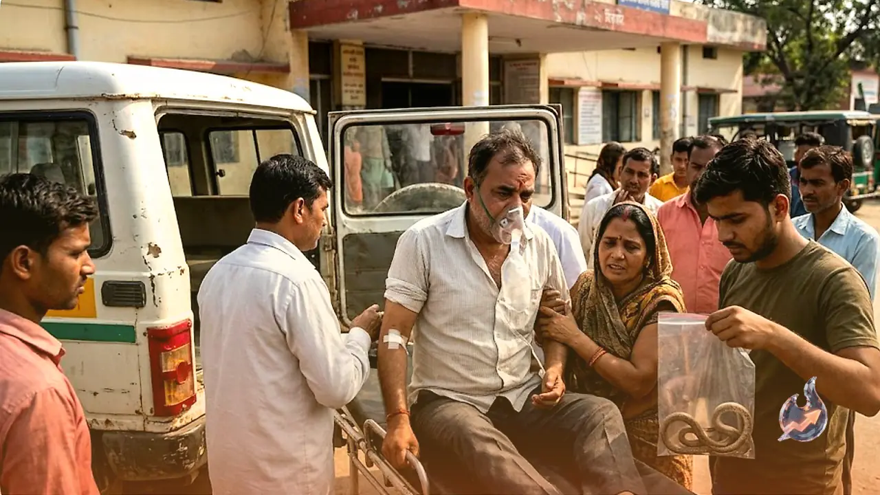Viral Stunt Gone Wrong: Man Hospitalized After Putting Dead Snake in His Mouth in Bijnor