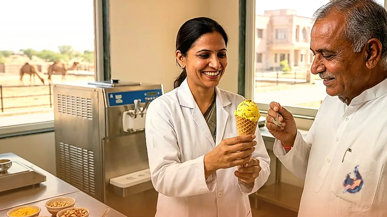 Bikaner Camel Research Center Introduces Rajbhog Flavored Camel Milk Ice Cream