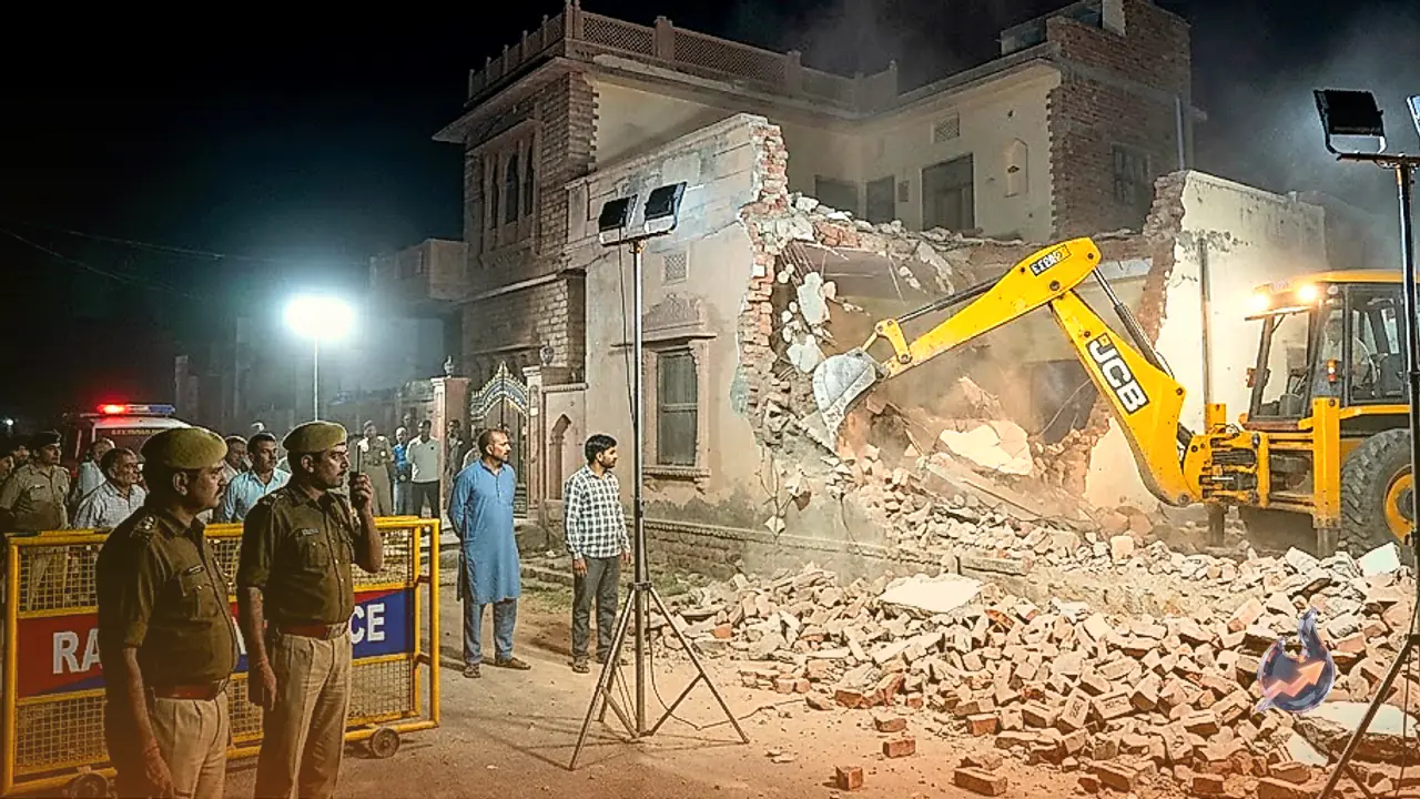 Bulldozers Flatten Part of Gangster Rohit Godara's Bikaner Home Overnight, Police Say No Complaint Filed Yet
