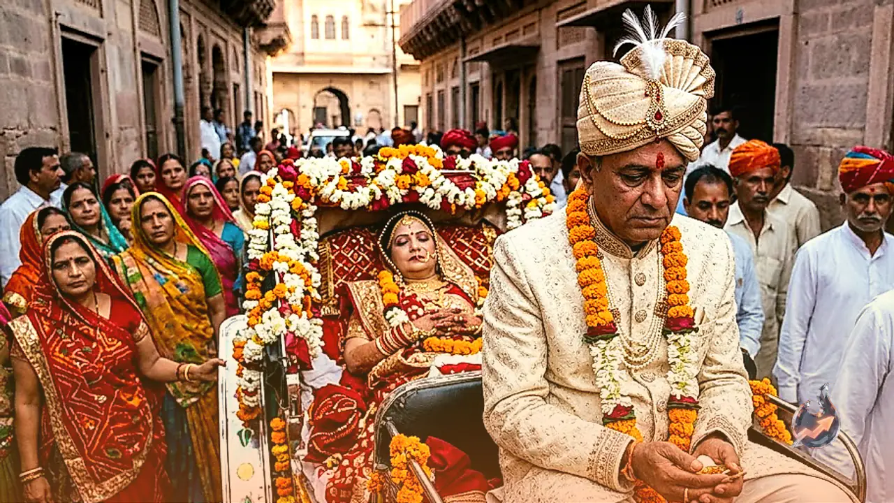 Bikaner Man Dressed as Groom to Bid Final Farewell to Wife Adorned as Bride After 42 Years of Marriage