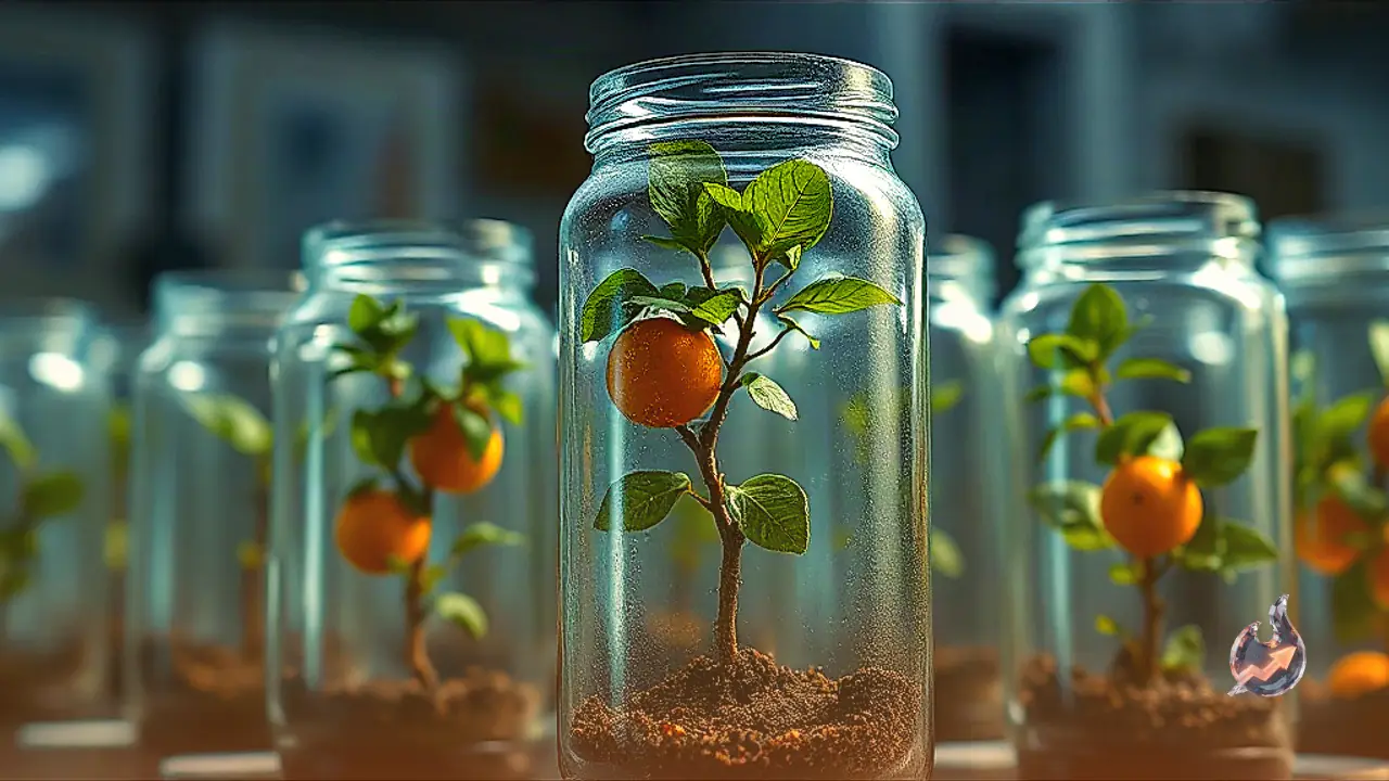 Mulberry and Lemon Saplings Grown Soil-Free in Jars at Bikaner Lab, Setting Up Year-Round Desert Horticulture