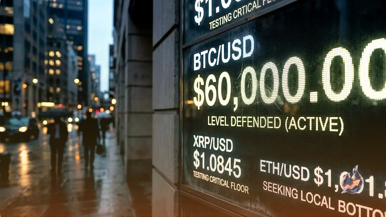 Sellers Look Exhausted as Bitcoin Guards $60,000 and XRP Tests a Make-or-Break Floor