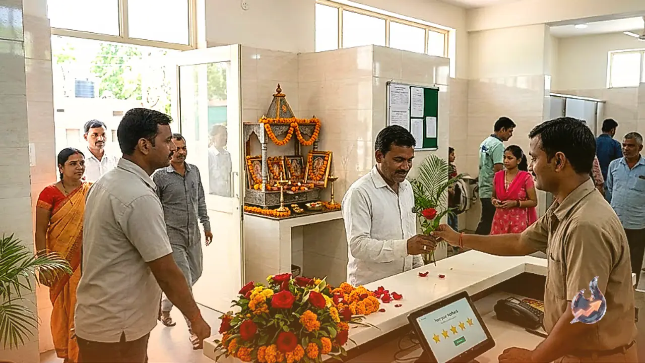 Bilaspur Public Restroom Greets Visitors With Roses, Features In-House Temple And Star Rating System