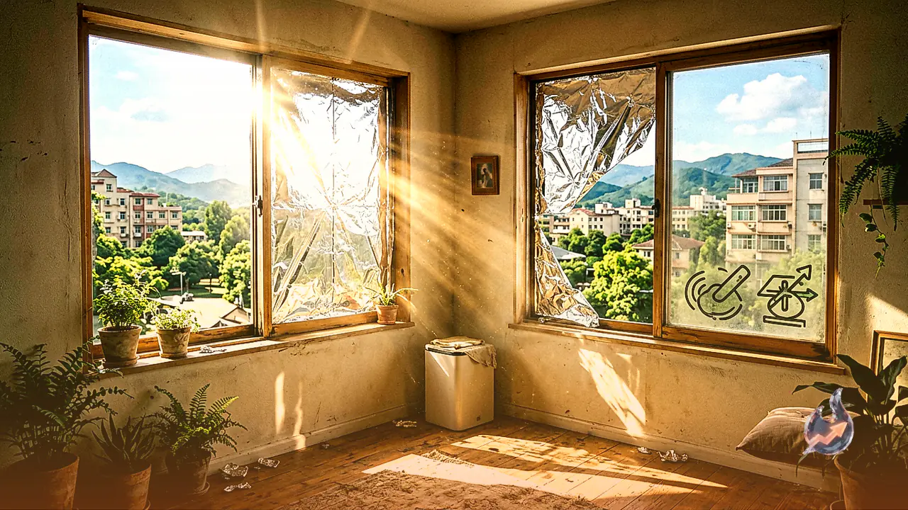 How to Keep Your Room Cool Without AC or Cooler Using Aluminum Foil on Windows