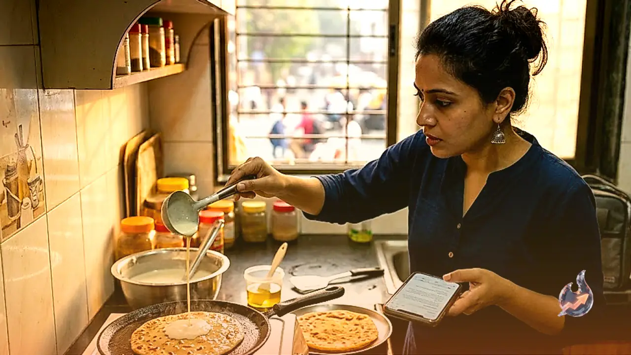 No Kneading or Rolling Required as Quick Liquid Batter Paratha Solves Morning Breakfast Rush