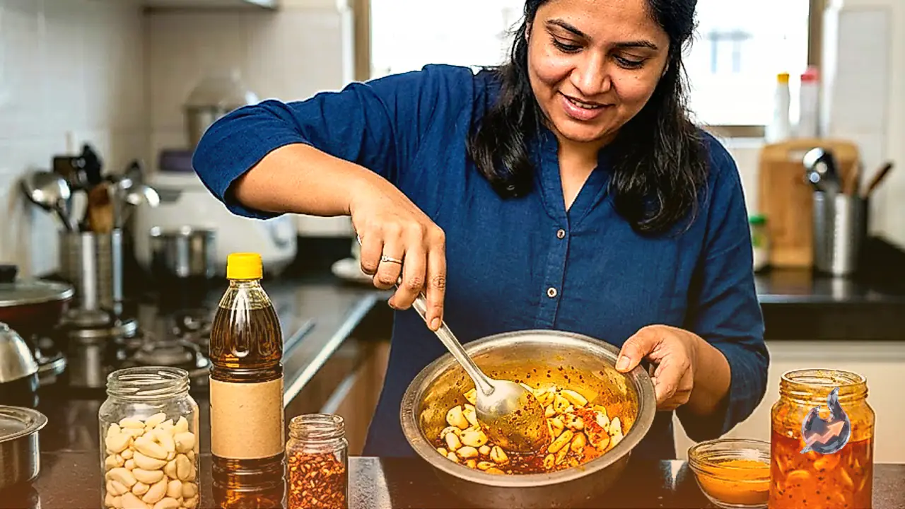 Make Tangy Garlic Pickle in Minutes Without Sunlight Using Just 5 Kitchen Staples