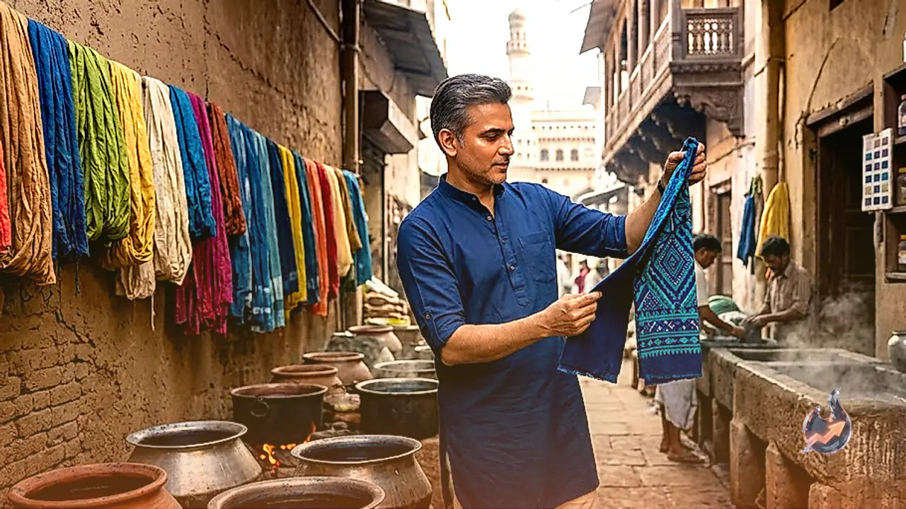 Centuries-Old Dyers of Hyderabad Craft Exact Fabric Shades Without Digital Tools Near Charminar