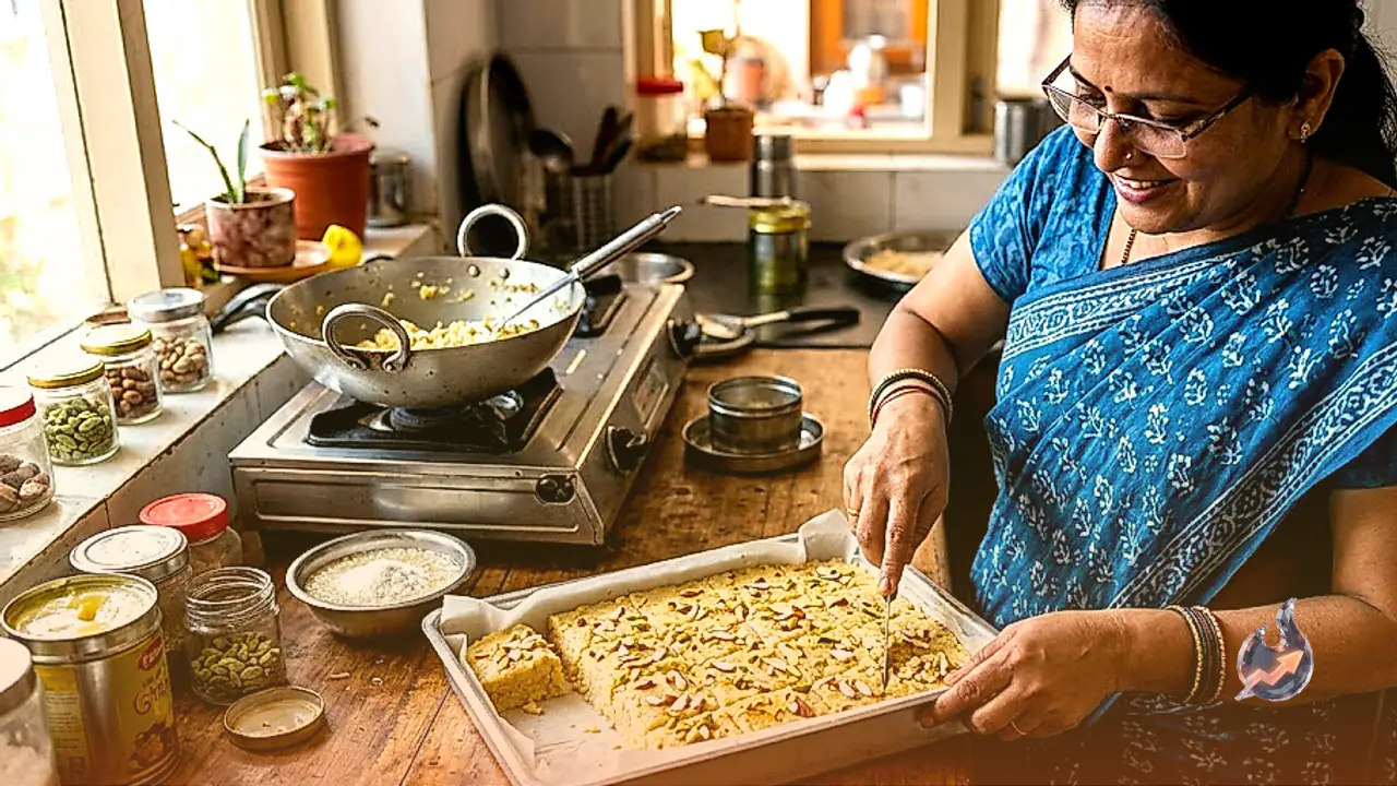 Make Soft Rice Barfi at Home Without Milk or Mawa