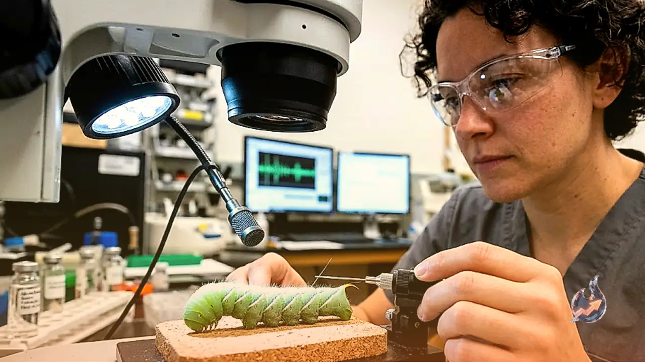 How Tobacco Hornworm Caterpillars Hear Without Ears in Absolute Silence